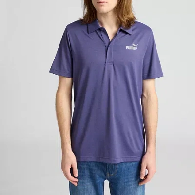 Puma Mens Regular Fit Short Sleeve Polo Shirt In Blue