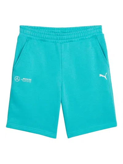 Puma Mercedes-amg Petronas F1 Logo-detail Track Shorts In Blue