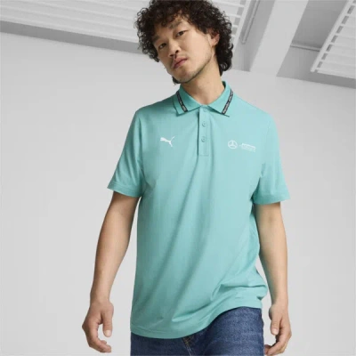 Puma Mercedes-amg Petronas F1® Men's Cloudspun Polo Shirt In Sheen Green