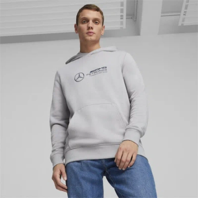 Puma Mercedes Amg-petronas F1® Motorsport Men's Hoodie In Team Silver