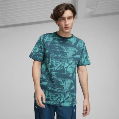 Puma Mercedes-amg Petronas F1® Motorsport Statement Men's Aop T-shirt In Blue