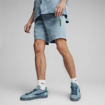 Puma Mercedes-amg Petronas F1® Team Crews Go Summer Men's Shorts In Ocean Tropic