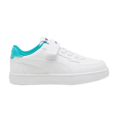 Pre-owned Puma Mercedes-amg Petronas F1 X Caven 2.0 Ac+ Little Kid 'white Sheen Green' | Kid's Size 1.5