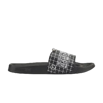 Pre-owned Puma Mercedes-amg Petronas F1 X Leadcat 2.0 Slide 'black'