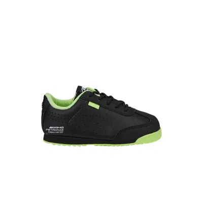 Pre-owned Puma Mercedes-amg Petronas F1 X Roma Via Infant 'black Fizzy Apple' | Infant Size 5