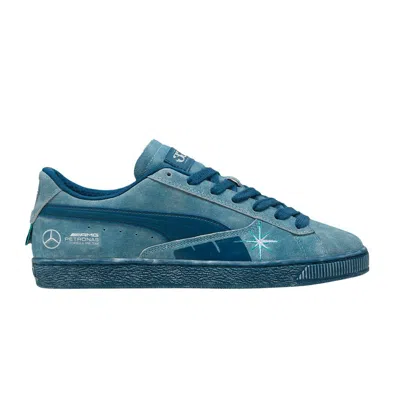 Pre-owned Puma Mercedes-amg Petronas F1 X Suede T 'crews Go Summer' In Blue