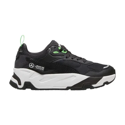 Pre-owned Puma Mercedes-amg Petronas F1 X Trinity Big Kid 'black Fizzy Green' | Kid's Size 6