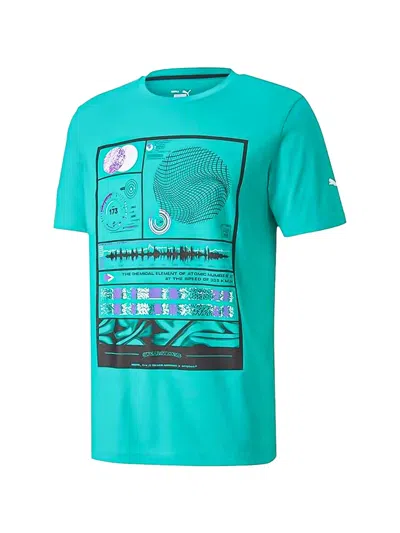 Puma Mercedes-amg Petronas Motorsport T-shirt In Green