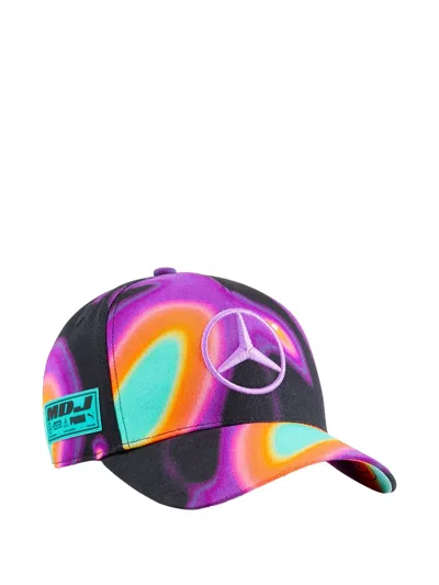 Puma Mercedes-hamilton Swirl Cap In Animal Print