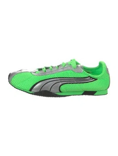 Pre-owned Puma Mesh Colorblock Pattern Sneakers In Green