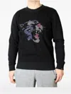 Puma Mesh-panel Graphic-print Sweater In Multi