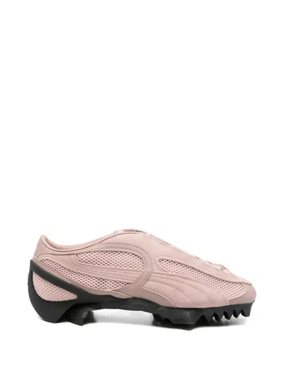 Puma Mesh-panelled Sneakers In Pink