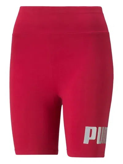 Puma Metallic Detailing Short In Red