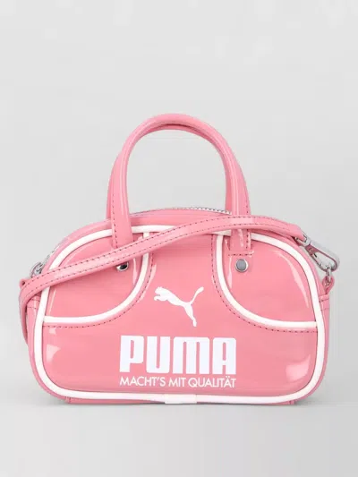 Puma Microgrip Mini Bag Dual Handles Strap In Pink