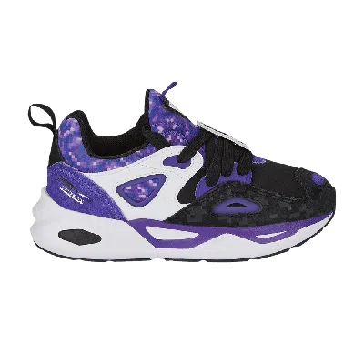 Pre-owned Puma Minecraft X Trc Blaze Little Kid 'enderman' In Purple