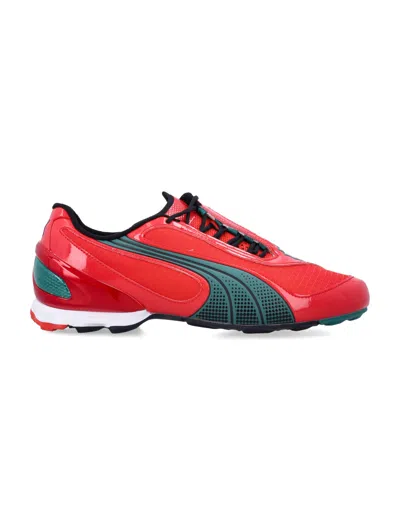 Puma Mini Football Heritage Sneakers In Red
