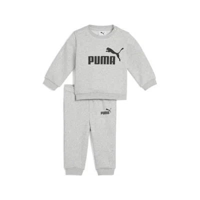 Puma Babies' Minicats Essentials Crew Set Toddler In Gray