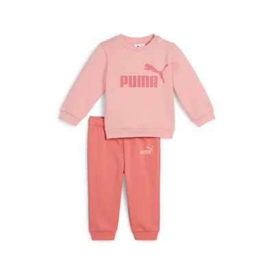 Puma Babies' Minicats Essentials Crew Set Toddler In Pink