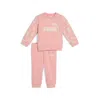 Puma Minicats Sandy Adventures Crew Set Toddler In Pink