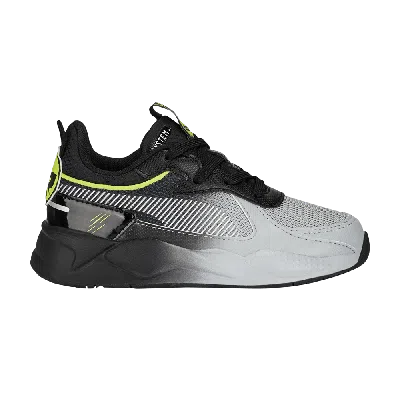 Pre-owned Puma Miraculous X Rs-x Little Kid 'cat Noir' In Black