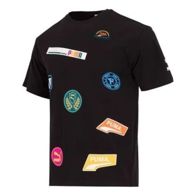 Puma Mix Badge Logo Tee 'black'