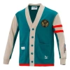 Puma Mix Badge Long Cardigan 'green' In Blue