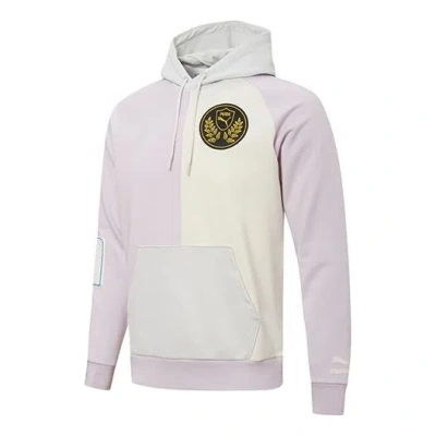 Puma Mix Badge Splicing Sports Knit Purple In Pink