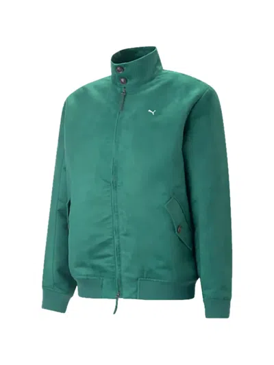 Puma Mmq Harrington Bomber Jacket In Green