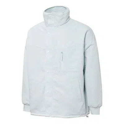 Puma Mmq Lamb's Wool Reversible Stand Collar Jacket Couple Style Sky Blue