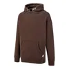 Puma Mmq Logo Hoodie 'brown'