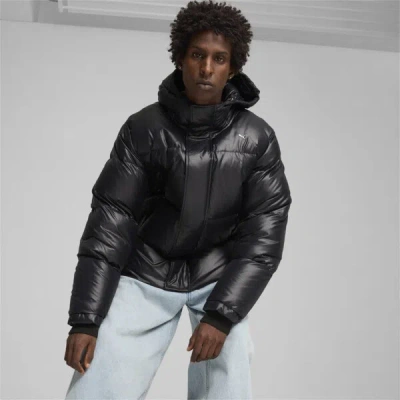Puma Mmq Men's Down Jacket In Black
