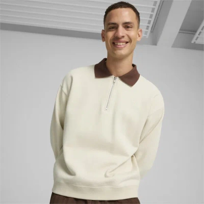 Puma Mmq Men's Quarter-zip Top In Alpine Snow