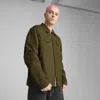 Puma Mmq Men's Ripstop Overshirt In Green