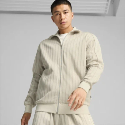 Puma Mmq Men's T7 Track Jacket In Alpine Snow