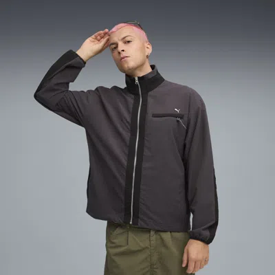 Puma Mmq Men's Waffle Jacket In Black