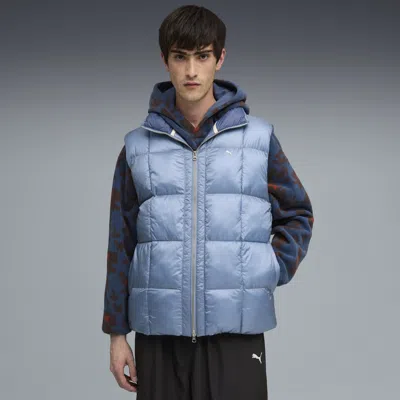 Puma Mmq Pertex Puffer Vest Men In Blue