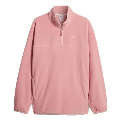 Puma Mmq Polar Fleece Sweatshirt 'pink'