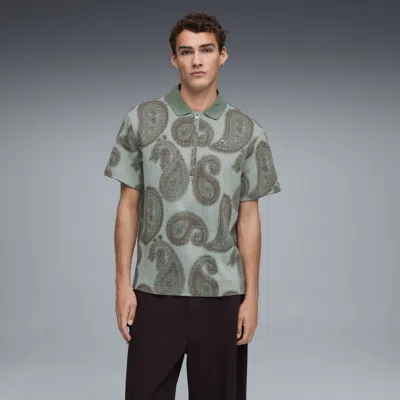 Puma Mmq Polo Shirt Men In Green