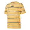Puma Modern Basics Advanced Tee Sports Short Sleeve Yellow In Yellow