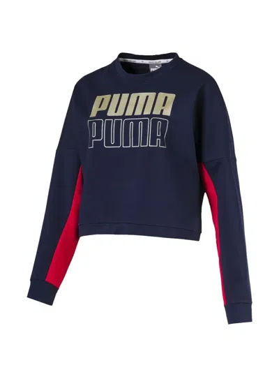 Puma Modern Sport Crew-neck Sweatshirt In Blue