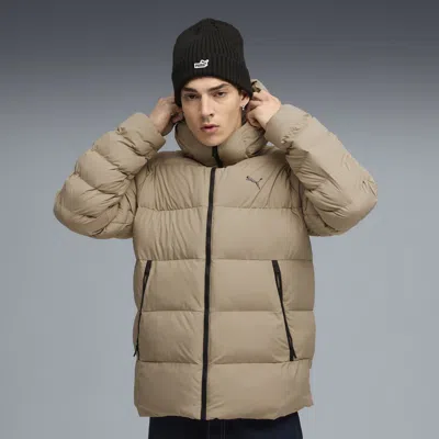 Puma Mono Hooded Jacket Men In Brown