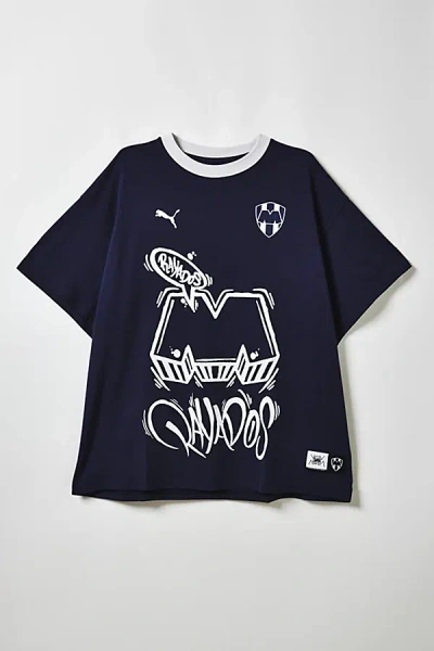 Puma Hoops X Cf Monterrey Basketball T-shirt Men In Blue