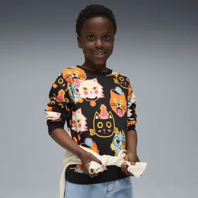 Puma Moody Cat Crew Kids In Black
