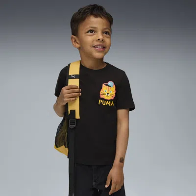 Puma Moody Cat Graphic T-shirt Kids In Black