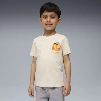 Puma Moody Cat Graphic T-shirt Kids In White