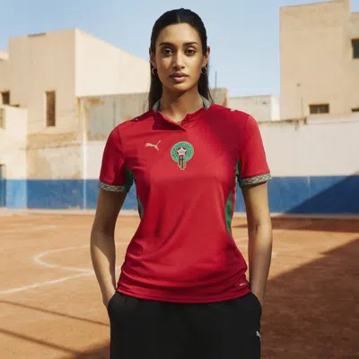 Puma Morocco Home Women's Soccer Jersey Shoes In Red