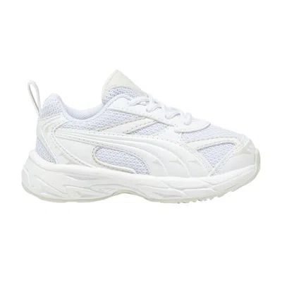 Pre-owned Puma Morphic Base Infant 'white Sedate Grey' | Infant Size 9