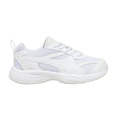 Pre-owned Puma Morphic Basic Little Kid 'white Sedate Grey' | Kid's Size 3