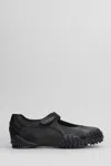 Puma Mostro Fey Satin Ballerina Flats In Black