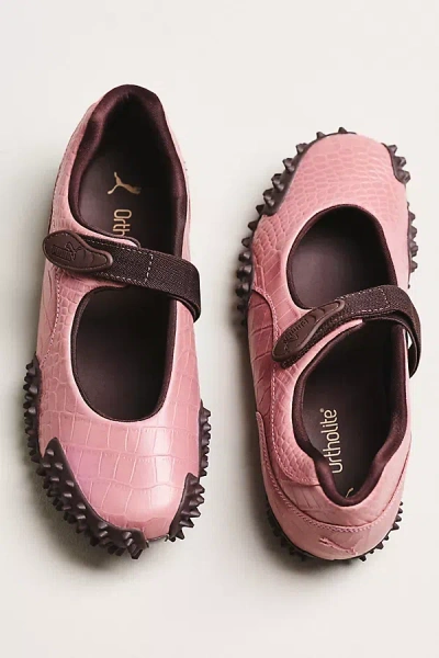 Puma Mostro Fey Crocodile-effect Strap Sneakers In Pink